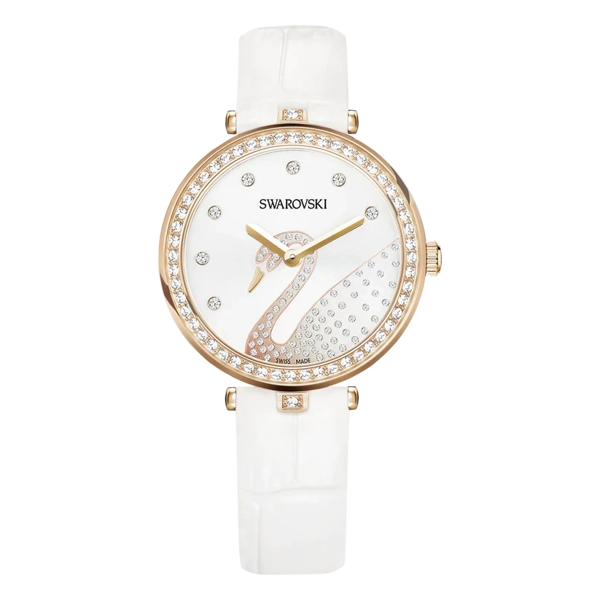 Swarovski  5376639 Silver Leather  Watches For Women