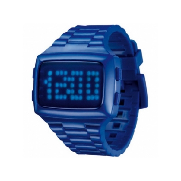 LED   LED-BE-STP - Unisex Digital Blue Dial And Pu Strap Watch