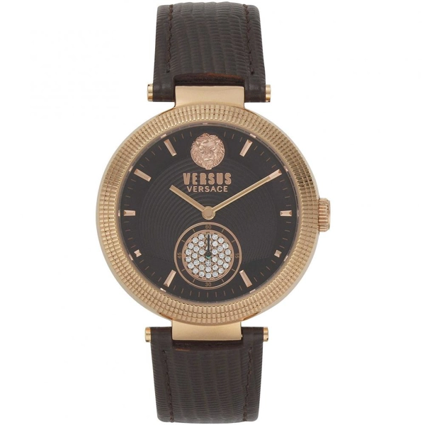 Versus VSP791318 Women's Brown Leather Strap Watches