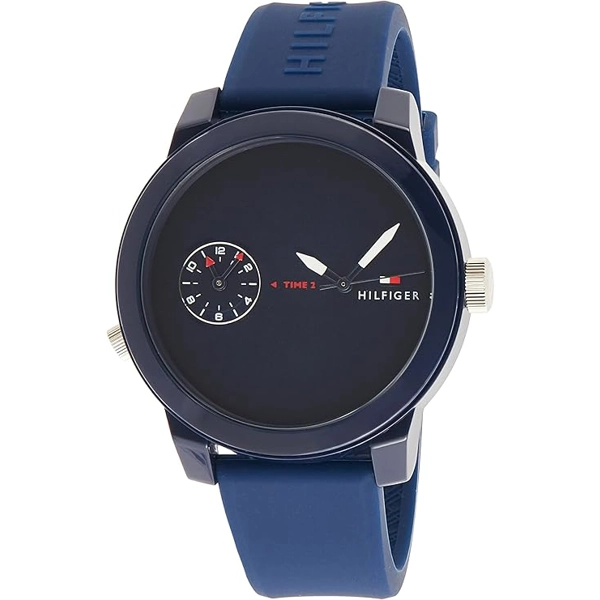 Tommy Hilfiger 1791325 Blue Silicone Watches For Men