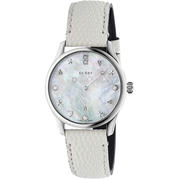 Gucci YA126597 G-Timeless Mother of Pearl Dial Ladies Watch