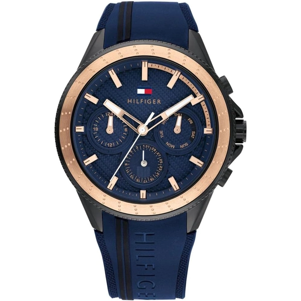Tommy Hilfiger  1791860 Blue  Stainless Steel Watches For Men