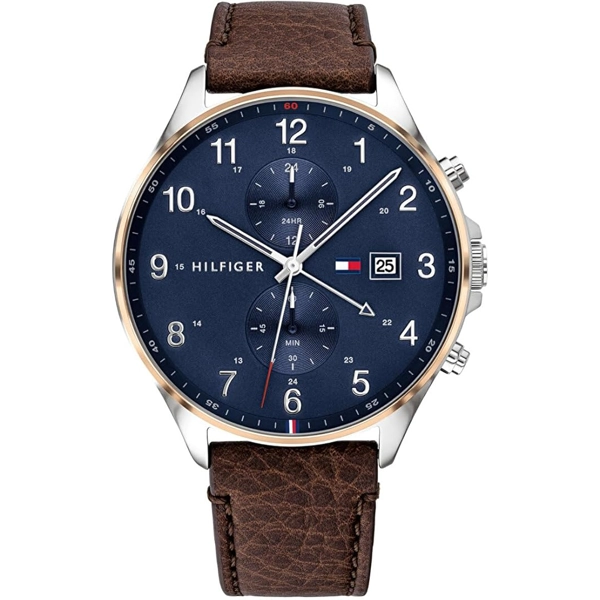 Tommy Hilfiger  1791712 Blue Stainless Steel Watches For Men