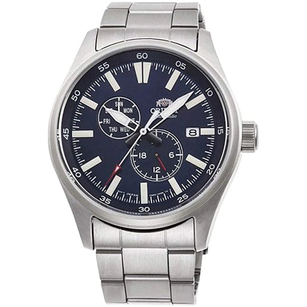 Orient RA-AK0401L10B Silver Stainless Steel Blue Dial Watch for Men