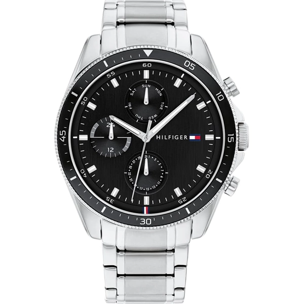 Tommy Hilfiger  1791835 Black Stainless Steel Watches For Men