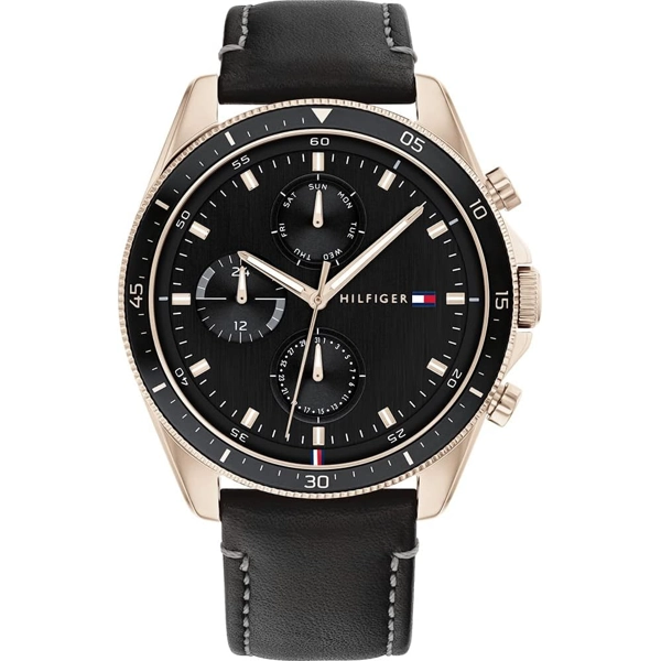 Tommy Hilfiger 1791836  Black Stainless Steel Watches For Men