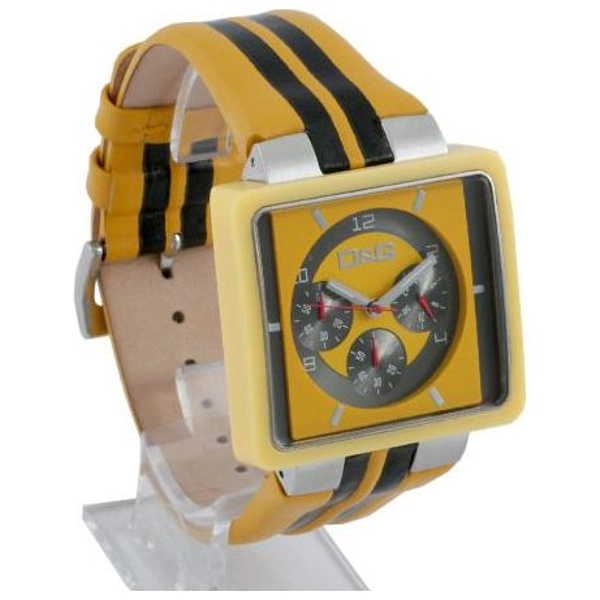 D&G Cream Yellow Leather Mens Fashion Watch DW0063