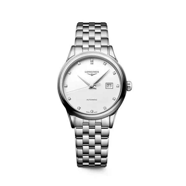 Longines Elegance Flagship Classic L4.374.4.17.6 Silver  Stainless Steel  Watches For Womens
