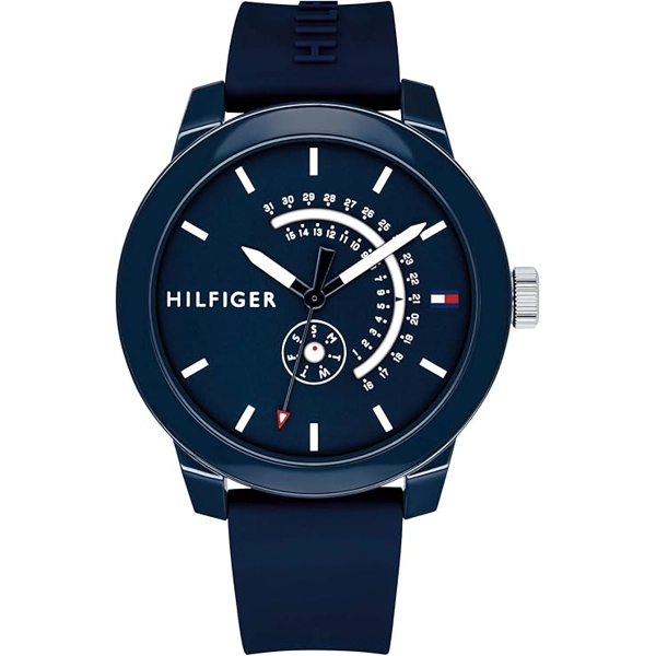 Tommy Hilfiger 1791482 Blue Silicone Watches For Men