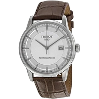 Tissot T0864071603100 Silver Dial Leather stra..