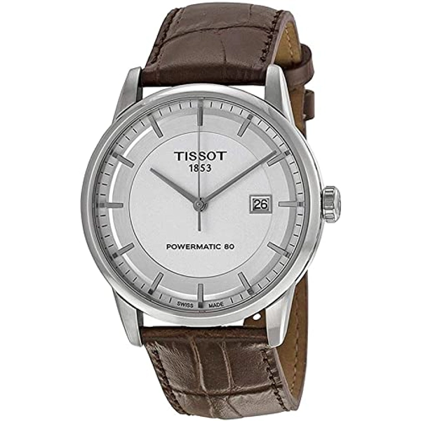 Tissot T0864071603100 Silver Dial Leather strap Automatic Watch For Men