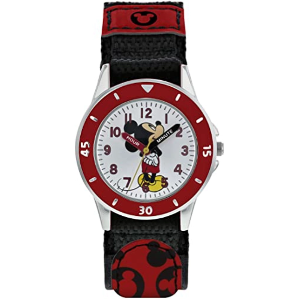 Disney MK5151 Stainless Steel Case Silicone Strap Boys Watch for Children