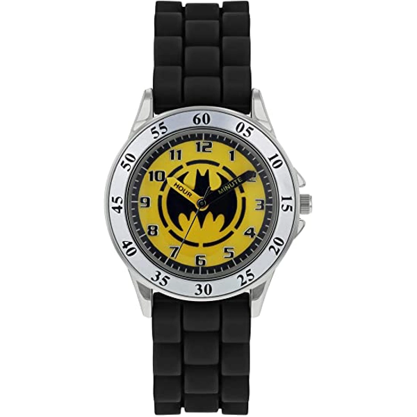 Disney BAT9522 Stainless Steel Case Rubber Strap Boys Watch for Children
