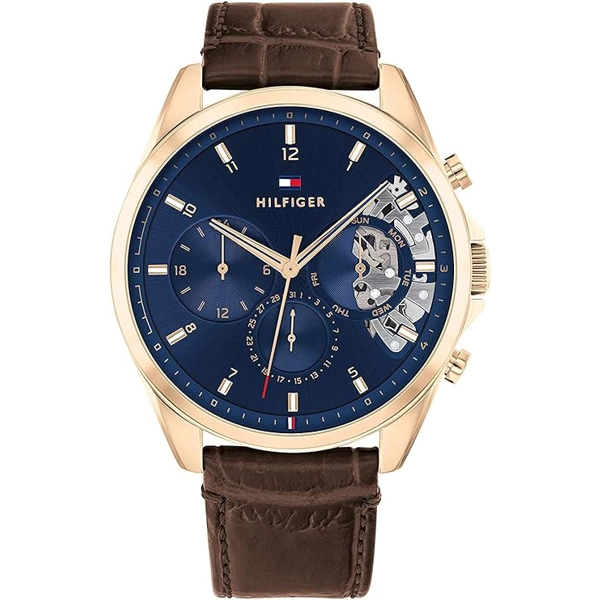 Tommy Hilfiger 1710453 Brown   Leather  Watches for Men
