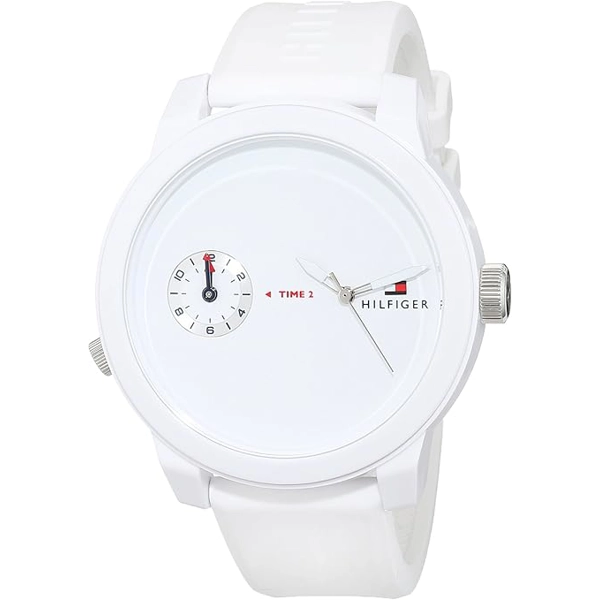 Tommy Hilfiger 1791324 White Silicone Watches For Men