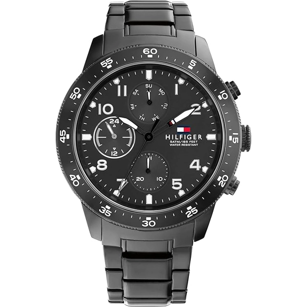 Tommy Hilfiger 1791951 Black Stainless Steel Watches for Men