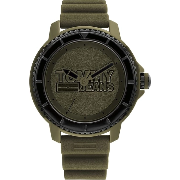 Tommy Hilfiger 1792002 Green Silicone Watches For Men