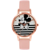 Disney MK5087 Stainless Steel Case Leather Str..