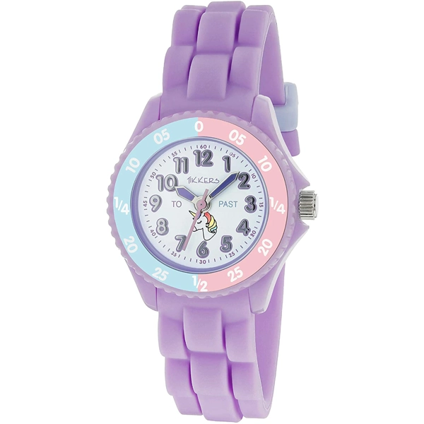 Tikkers TK0147 White Dial Silicone Strap Girls Watch for Children