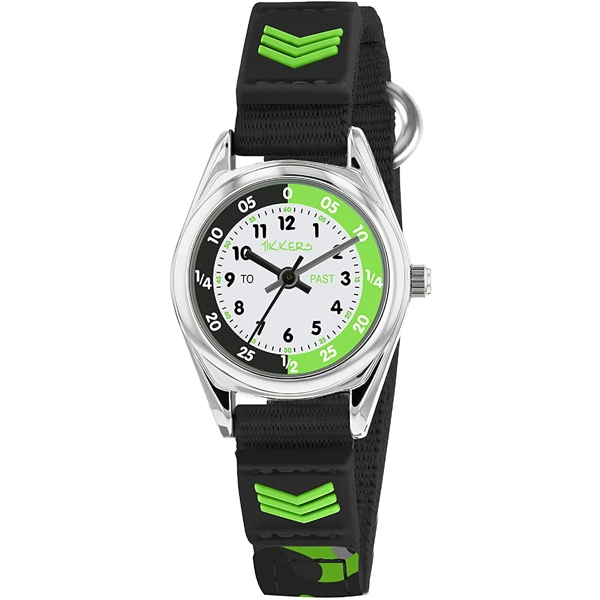 Tikkers TK0154 White Dial Nylon Strap Boys Watch for Children