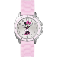Disney MN1063 Stainless Steel Case Rubber Stra..