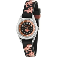 Tikkers TK0185 Black Dial Silicone Strap Unise..