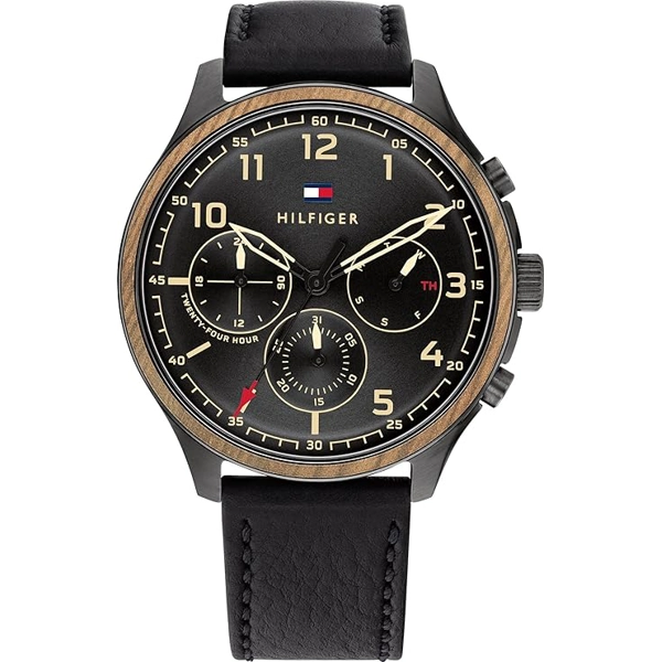 Tommy Hilfiger Black 1791854 Stainless Steel Watches For Men