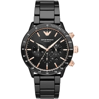 Armani AR70002 Black Stainless Steel Watch for..