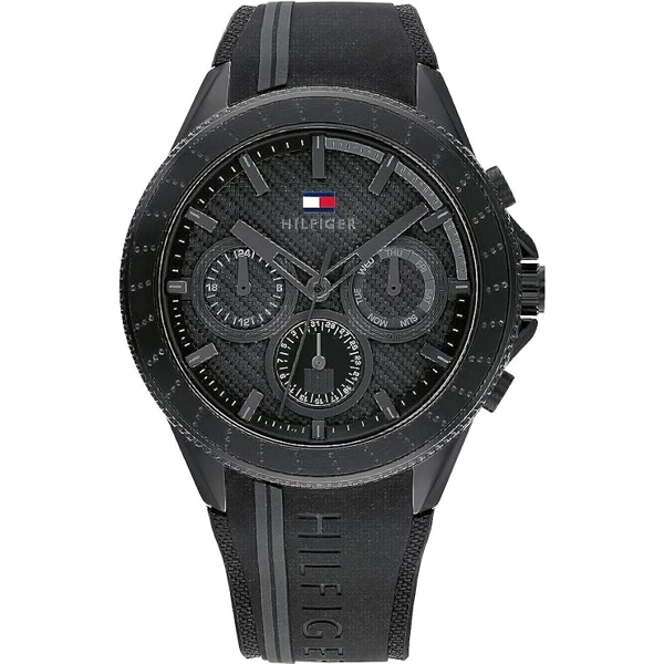 Tommy Hilfiger 1791861 Black  Stainless Steel Watches For Men