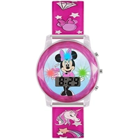 Disney MN4161 Plastic Case Silicone Strap Girl..