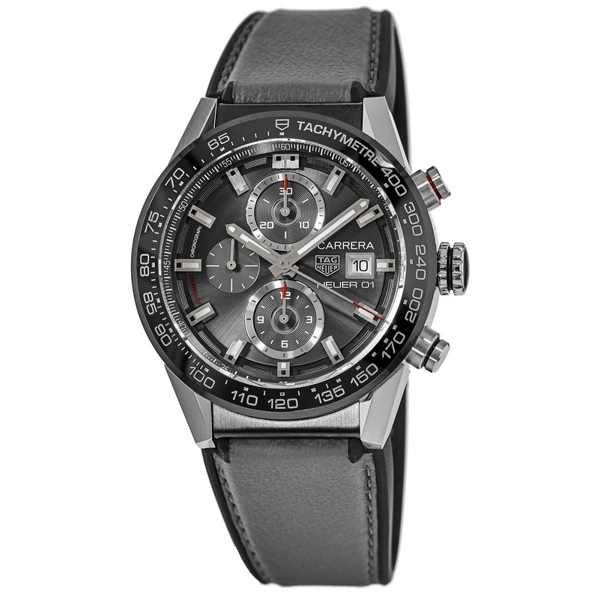 TAG Heuer CAR201W.FT6095 Men's Black Rubber Watches