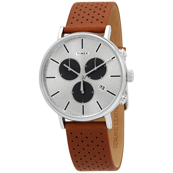 Timex TW2R79900 Men's Brown Leather Strap Watches
