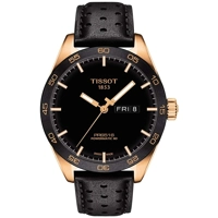 Tissot T1004303605101 Men's Black Leather Watc..