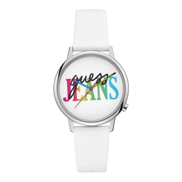 Guess V1022M1 Women’s White Leather Strap Watches