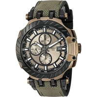 Tissot T1154273709100 Khaki Dial Rubber Strap ..