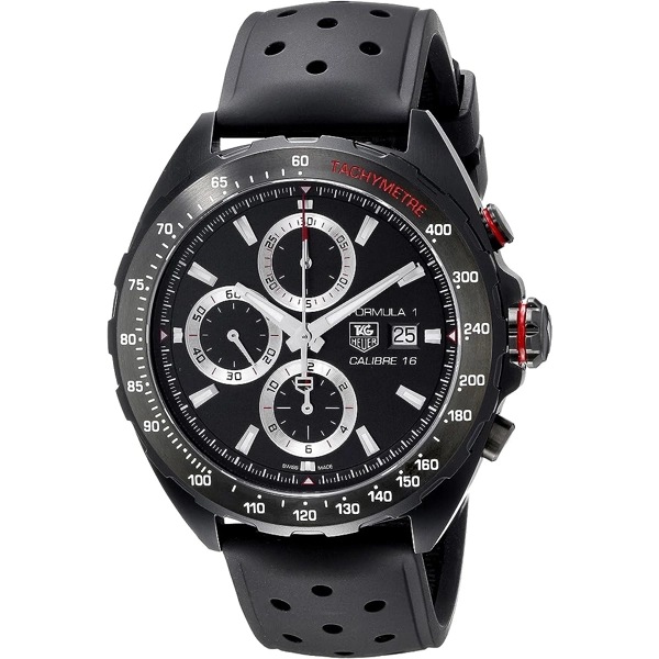 TAG Heuer CAZ2011.FT8024 Men's Black Rubber Strap Watches