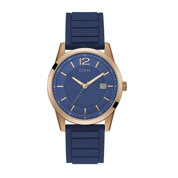 Guess W0991G4 Men's Blue Silicone Strap Watches