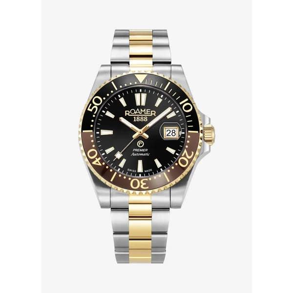 ROAMER PREMIER 986983_47_85_20 Silver,Gold Stainless Steel Watches For Men