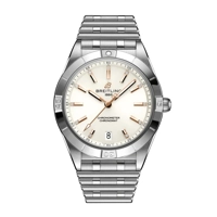 Breitling Chronomat A10380101A2A1 Silver Stain..