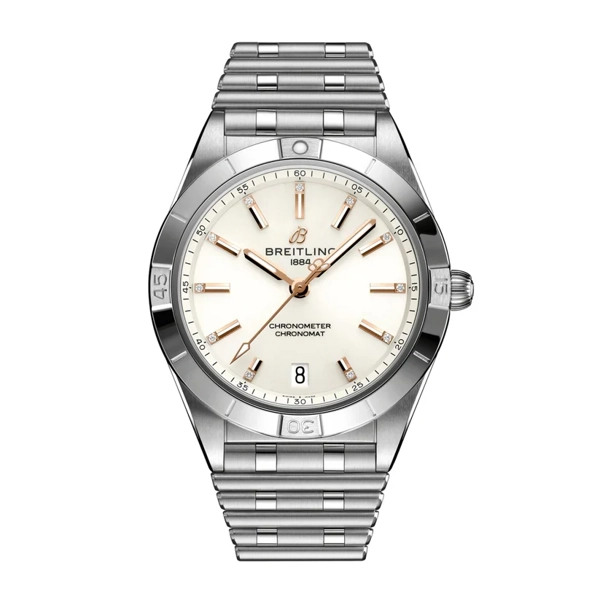 Breitling Chronomat A10380101A2A1 Silver Stainless Steel Watches For Women