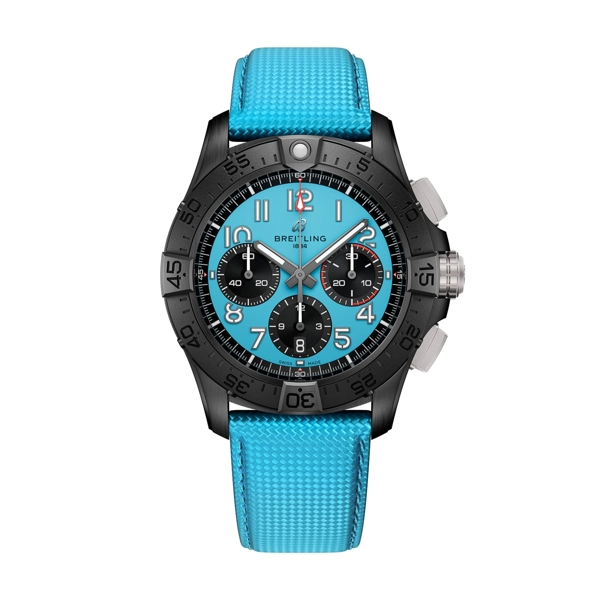 Breitling Avenger SB0146101L1X1 Turquoise Leather Watches For Men