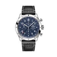 Breitling Classic AVI AB04451A1C1X1 Black Leat..