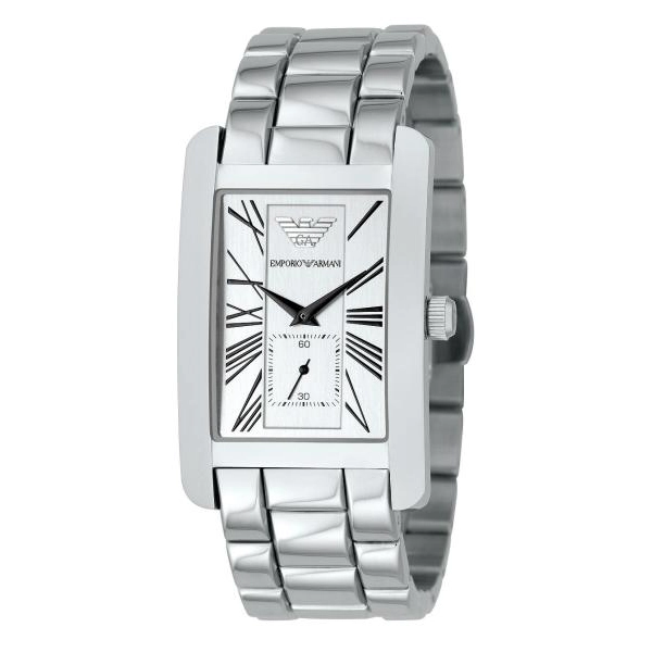 Emporio Armani AR0145 - Mens Classic Stainless Steel Designer Watch