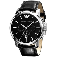 Emporio Armani AR0431 Oversize Gents Chrono Bl..