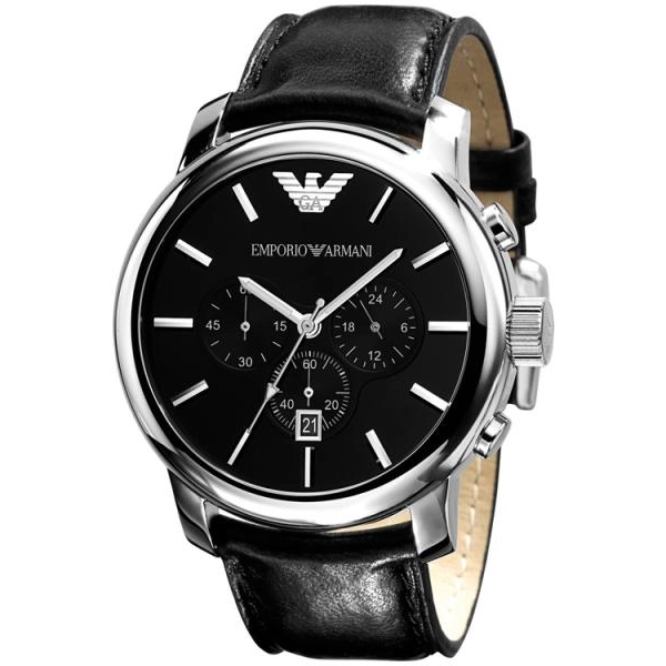 Emporio Armani AR0431 Oversize Gents Chrono Black AR0431 Watch