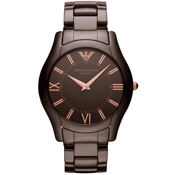 Emporio Armani AR1444 Mens Brown Ceramica Watch