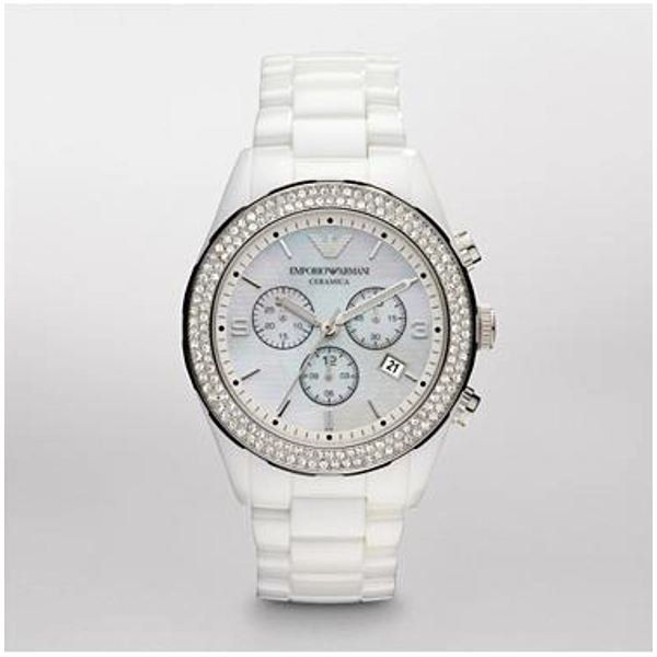 Emporio Armani AR1456 Latest Model Ladies White Ceramica Watch