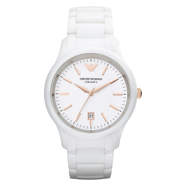 Emporio Armani AR1467 Mens White Ceramica Watch