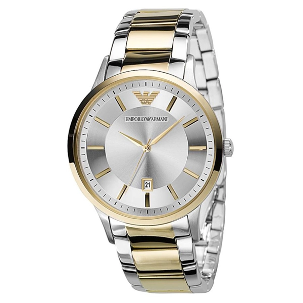 Emporio armani shop two tone watch