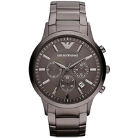 Emporio Armani AR2454 Mens Grey Stain Steel Br..